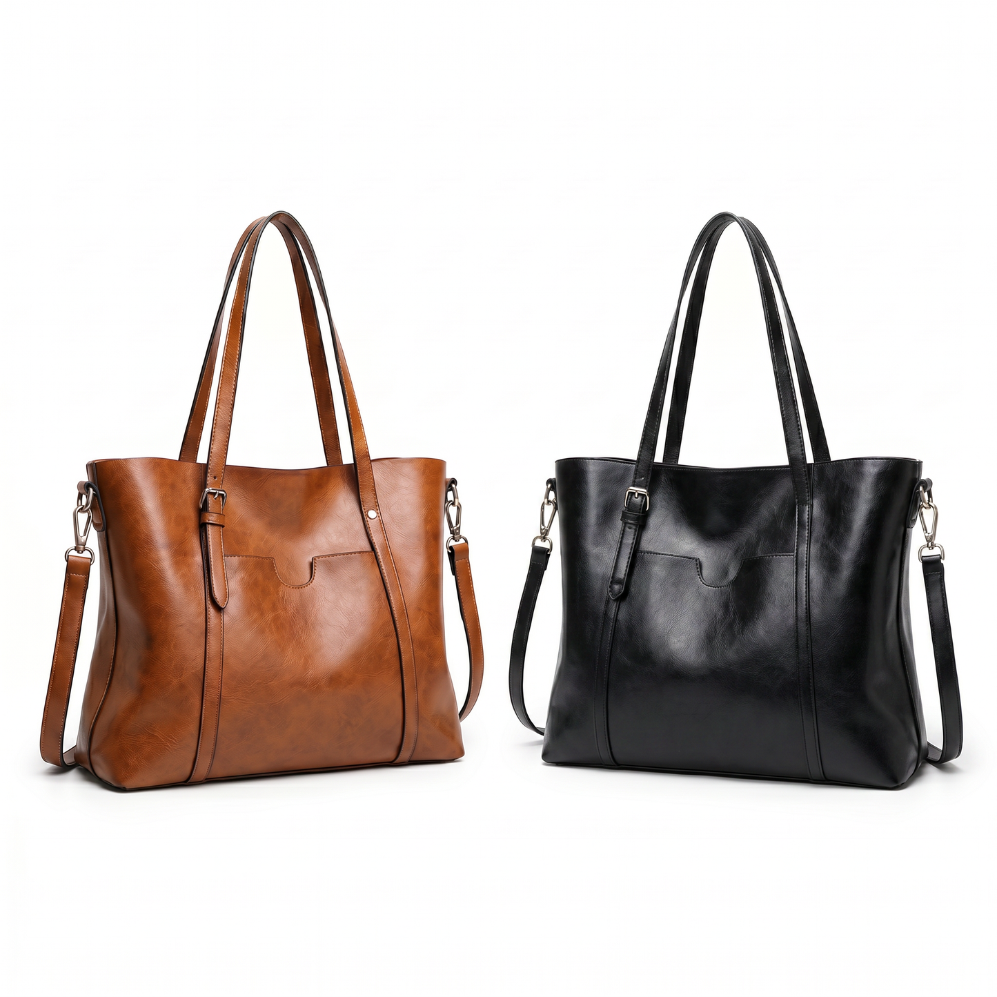Bolso Mensajero de Piel para Mujer - Elegant Woman (2 en 1)