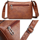 Bolsa de Couro Legítimo Feminina Transversal - Estilo Chic + Smartwatch (brinde grátis)
