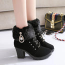 Bota Feminina de Inverno em Couro Legítimo - Glacia