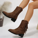 Bota Feminina de Inverno em Couro Legítimo - Serenity