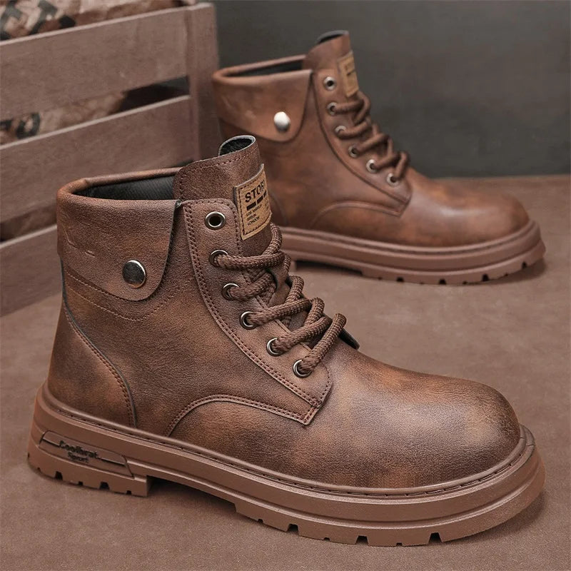 Bota Masculina de Inverno em Couro Legítimo - Woody.