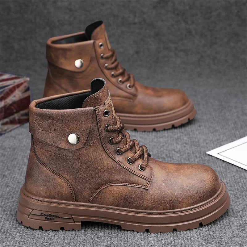 Bota Masculina de Inverno em Couro Legítimo - Woody.