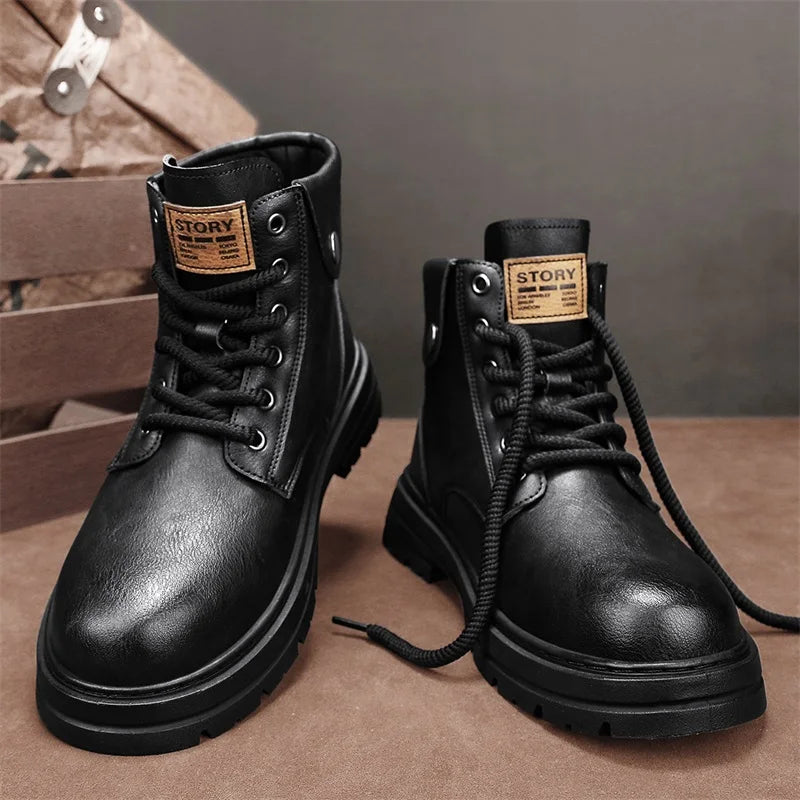 Bota Masculina de Inverno em Couro Legítimo - Woody.