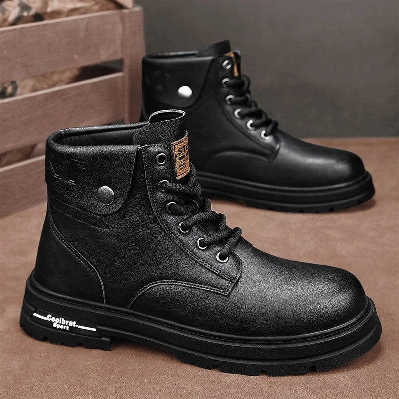 Bota Masculina de Inverno em Couro Legítimo - Woody.