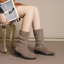 Bota Feminina de Inverno em Couro Legítimo - Icarus.