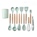 Jogo de Utensílios de Cozinha de Silicone 12 Peças - Cook Safe