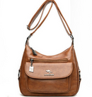 Bolsa Feminina Estilo Casual em Couro Legítimo - Lux Mary
