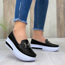 Mocassim Feminino de Couro Legítimo com Salto - ComfortBeauty