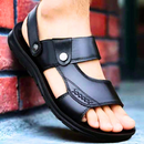 (Compre 1 Leve 2) Sandália Masculina de Couro Legítimo - Leather Real