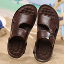 (Compre 1 Leve 2) Sandália Masculina de Couro Legítimo - Leather Real