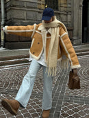 Jaquetas Feminina de Inverno em Couro Legítimo - Aurora