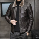 Jaqueta Masculina de Inverno em Couro Legítimo - Hard