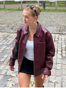 Jaquetas Feminina de Inverno em Couro Legítimo - Nevasca