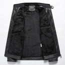 Jaqueta Masculina de Inverno em Couro Legítimo - Bomber
