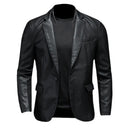 Jaqueta Masculina de Inverno em Couro Legítimo - Raven