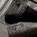 Jaqueta Masculina de Inverno em Couro Legítimo - Artic