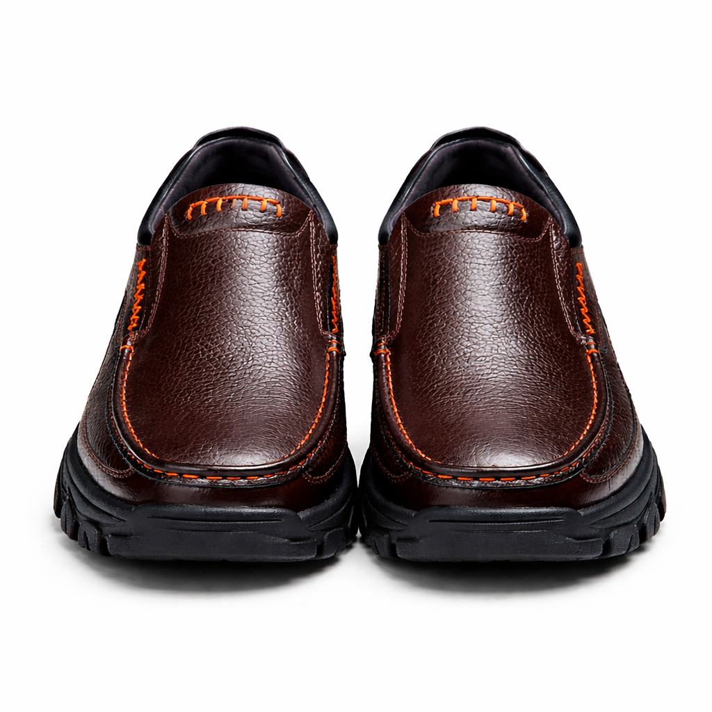 Mocasines de Piel con Plataforma para Hombre - Active Comfort