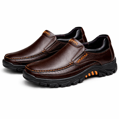 Mocasines de Piel con Plataforma para Hombre - Active Comfort