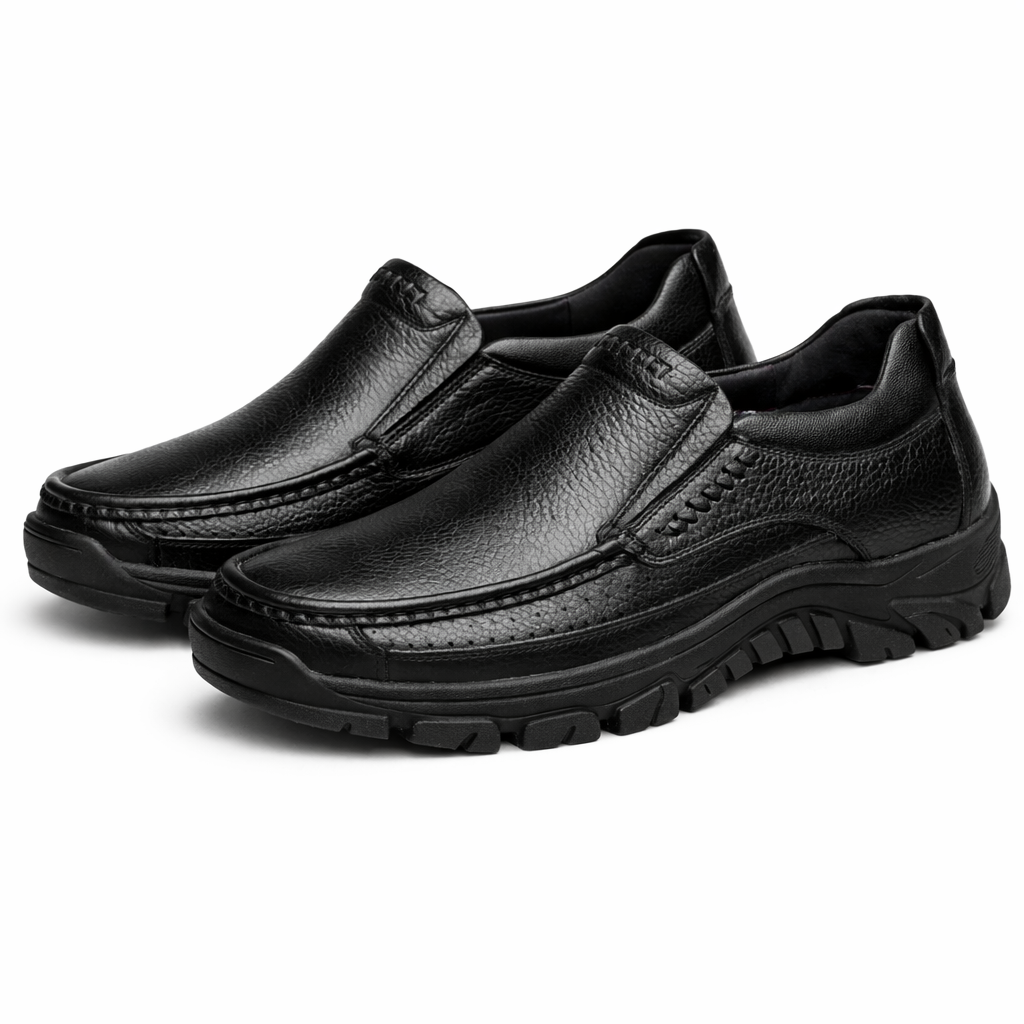 Mocasines de Piel con Plataforma para Hombre - Active Comfort