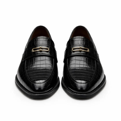 Mocasines de Piel con Plataforma para Hombre - Aligatort Style