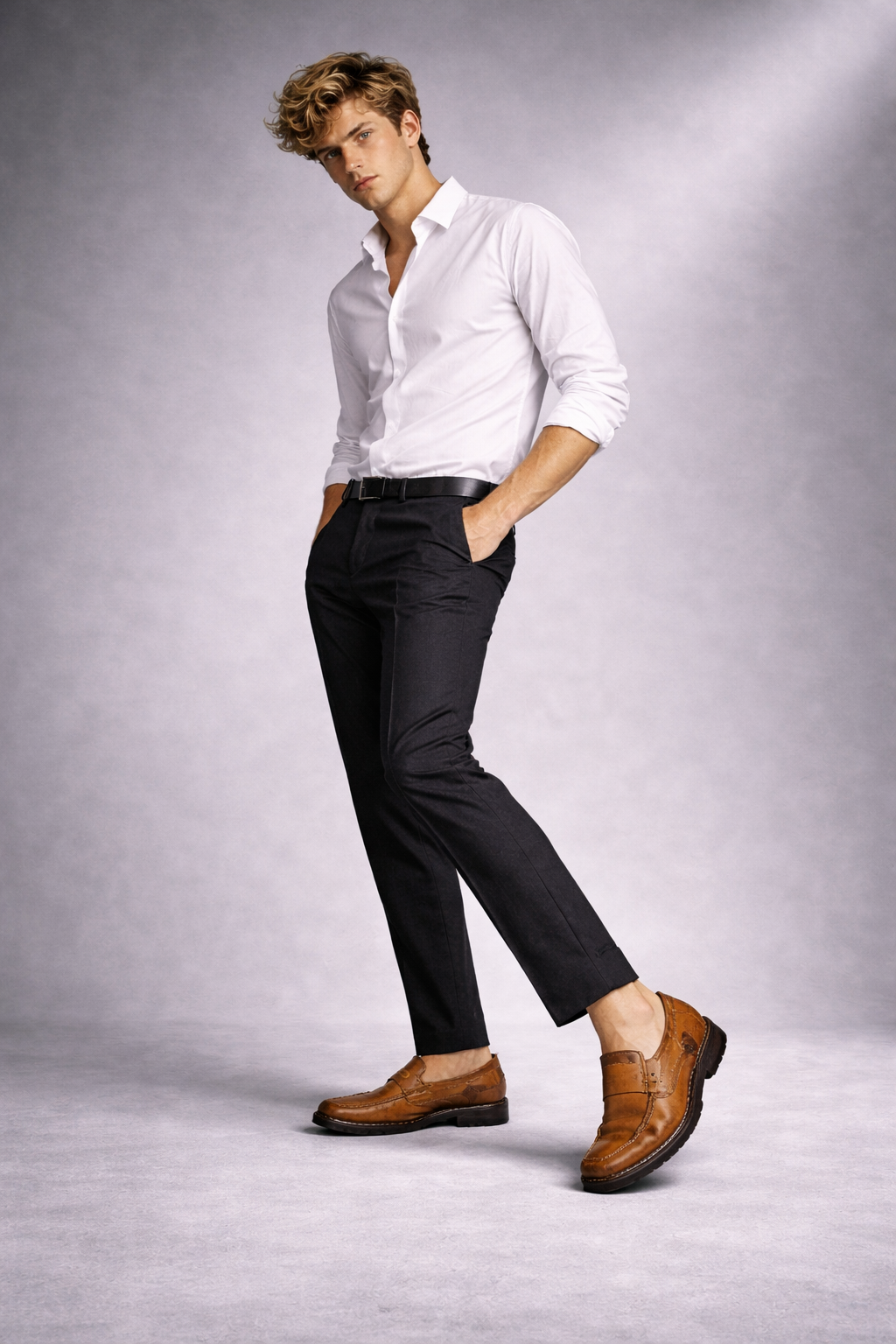Mocasines de Piel con Plataforma para Hombre - Legatto Style