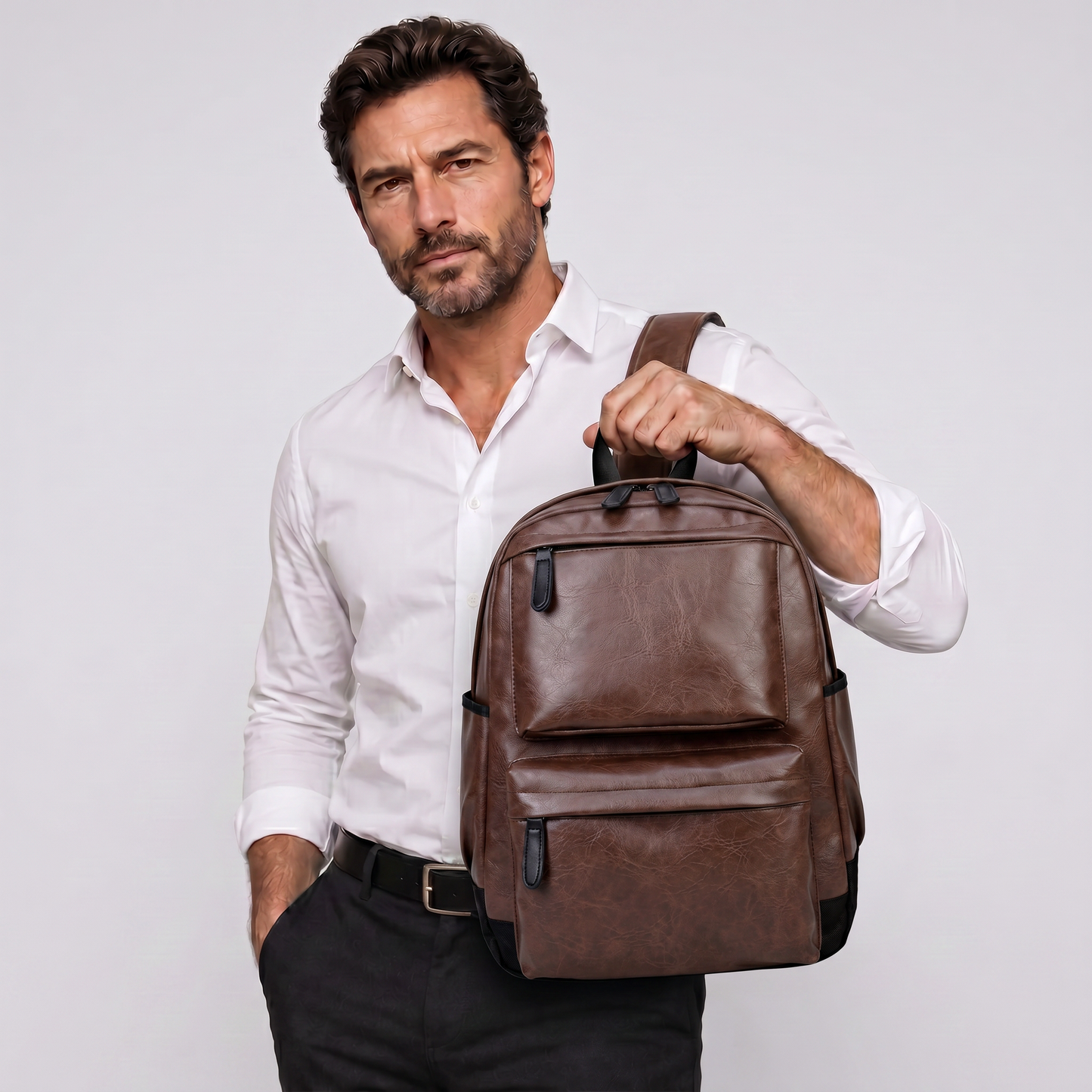 Mochila de Piel para Hombre - Dusk