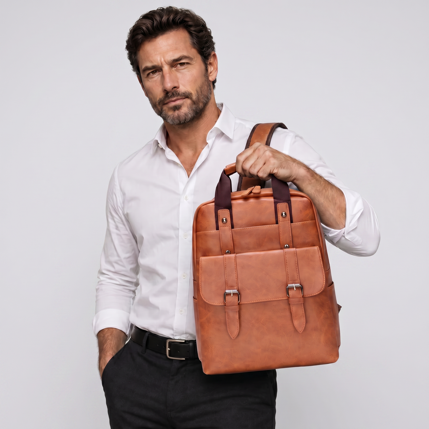 Mochila de Piel para Hombre - Flint