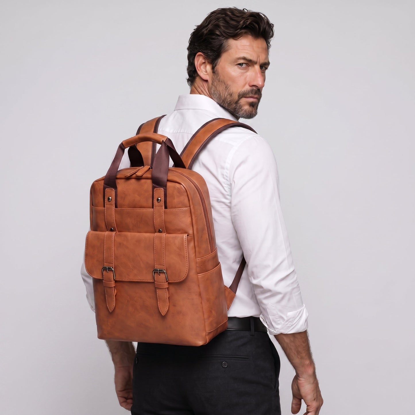 Mochila de Piel para Hombre - Flint