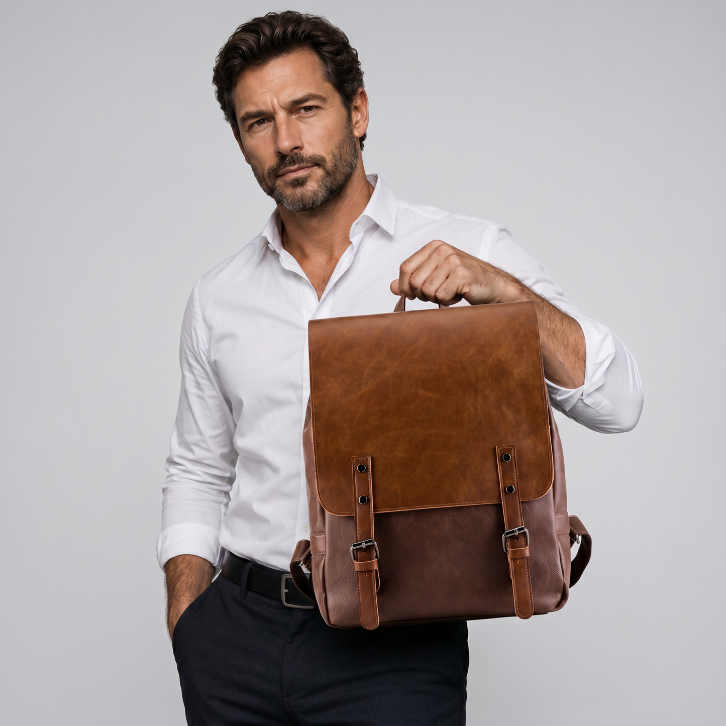 Mochila de Piel para Hombre - Mature