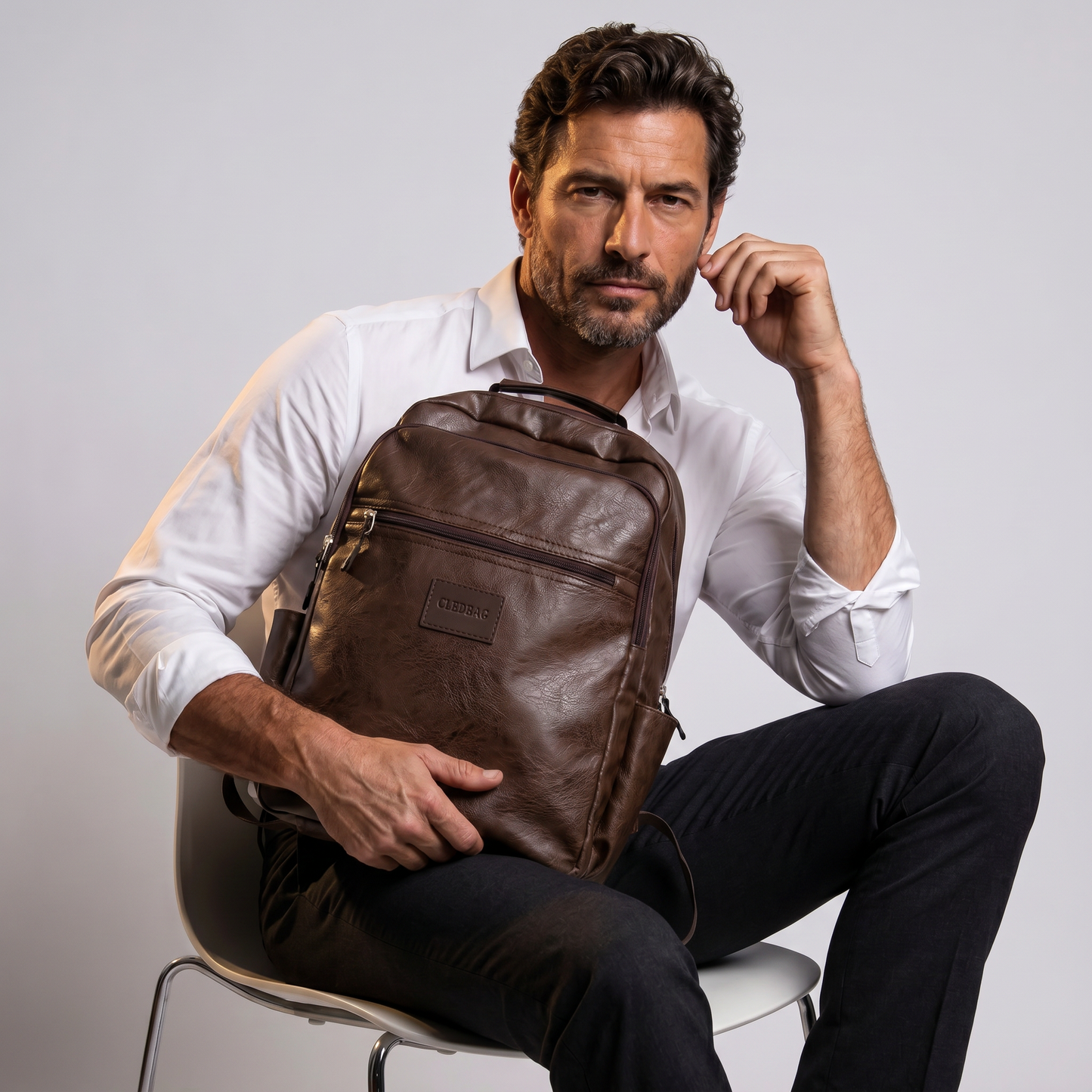 Mochila de Piel para Hombre - Mossway