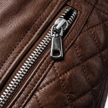 Chaqueta de Piel Bomber para Hombre con Capucha Desmontable – Elegancia en Piel