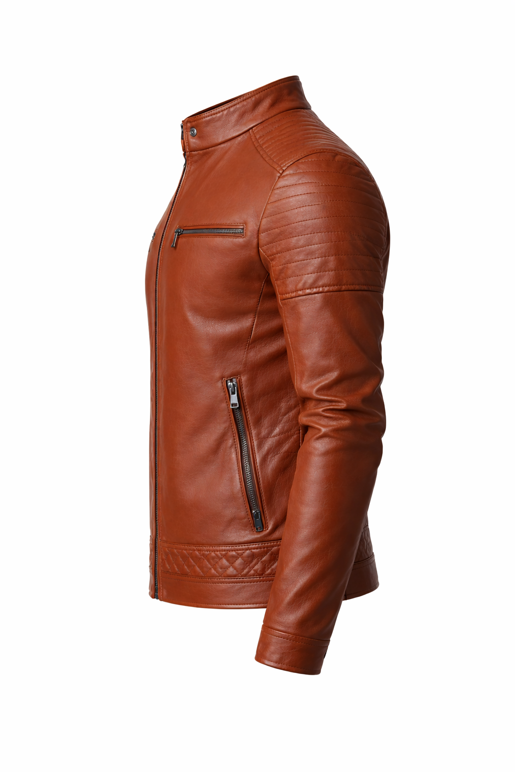 Chaqueta de Piel Ajustada para Hombre - Rider