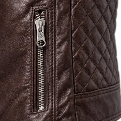 Chaqueta de Piel Ajustada para Hombre - Toppest