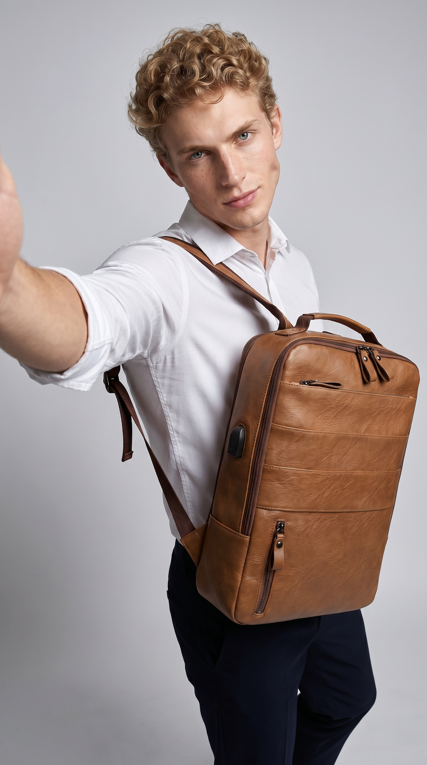 Mochila de Piel para Hombre - Kaster