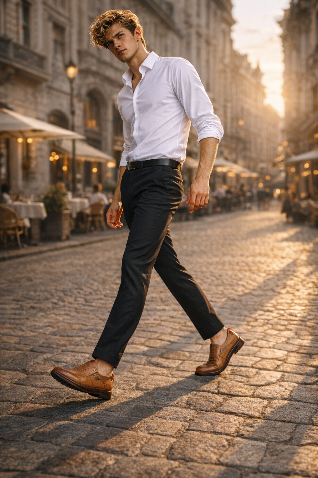 Mocasines de Piel con Plataforma para Hombre - Kingsley