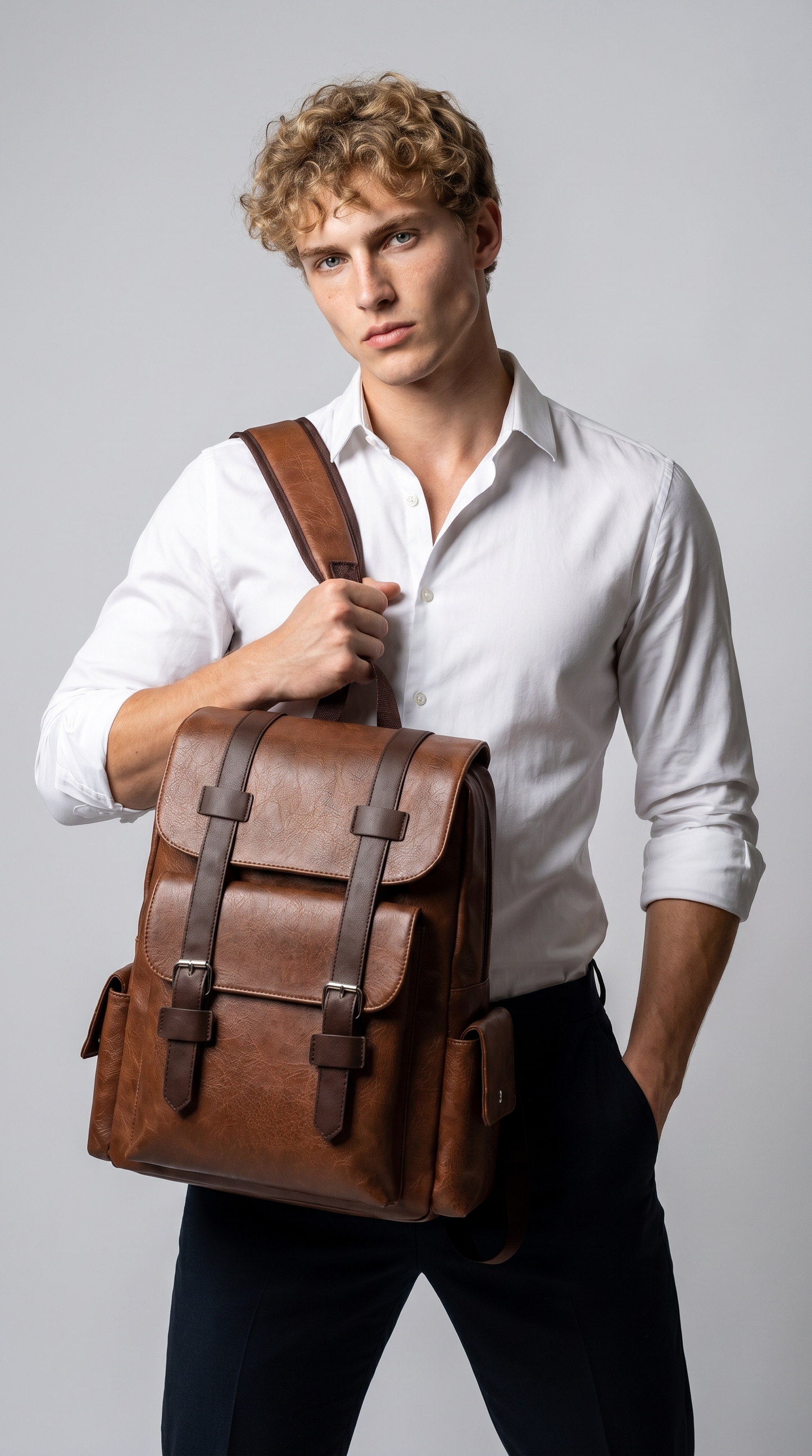 Mochila de Piel para Hombre - Cluster