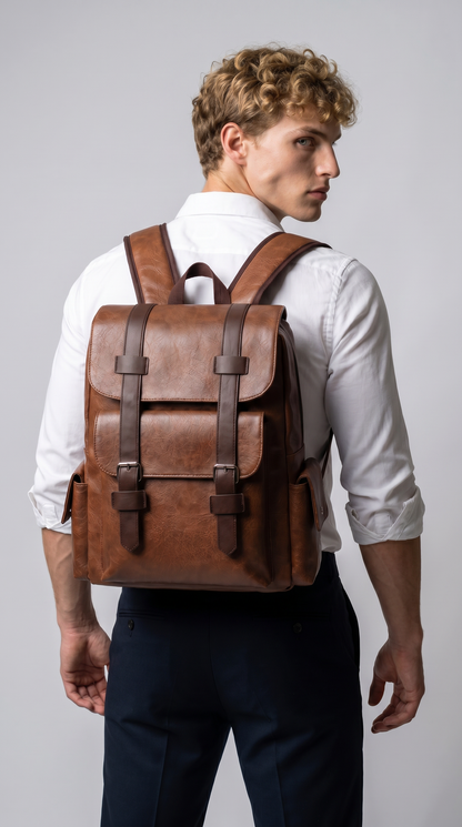 Mochila de Piel para Hombre - Cluster
