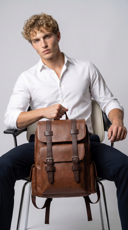 Mochila de Piel para Hombre - Cluster