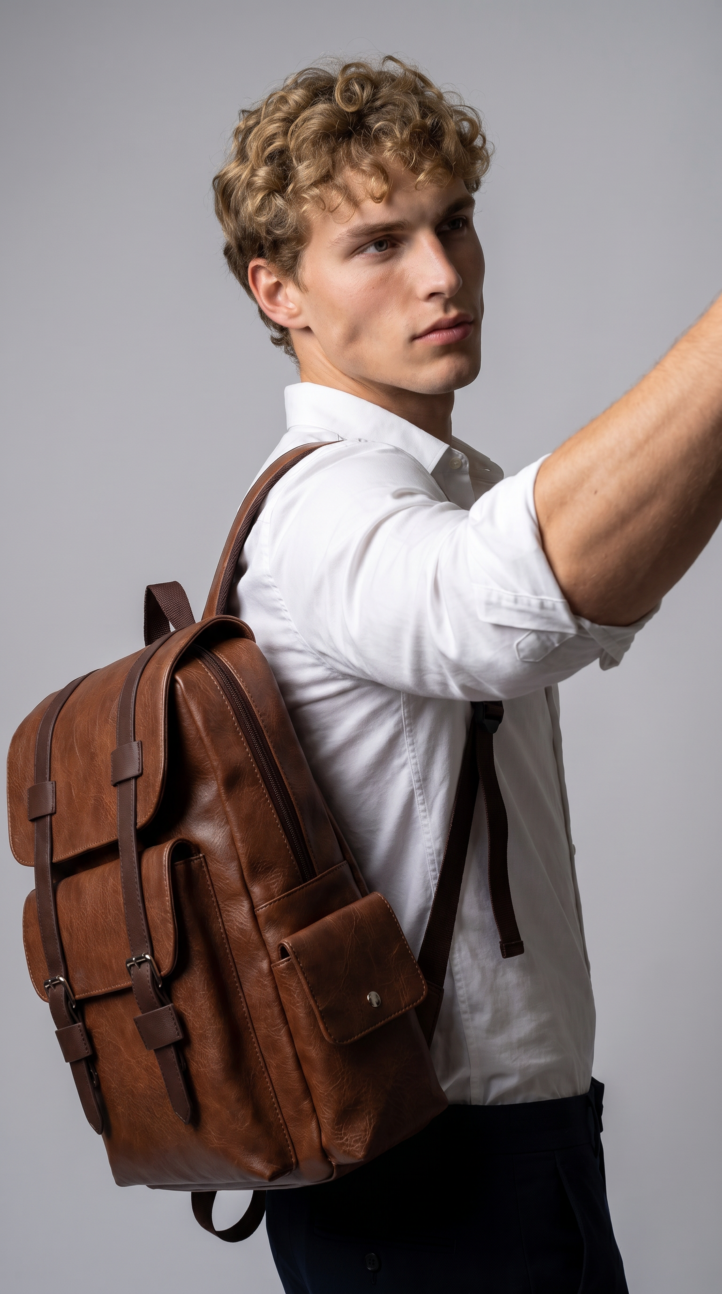 Mochila de Piel para Hombre - Cluster