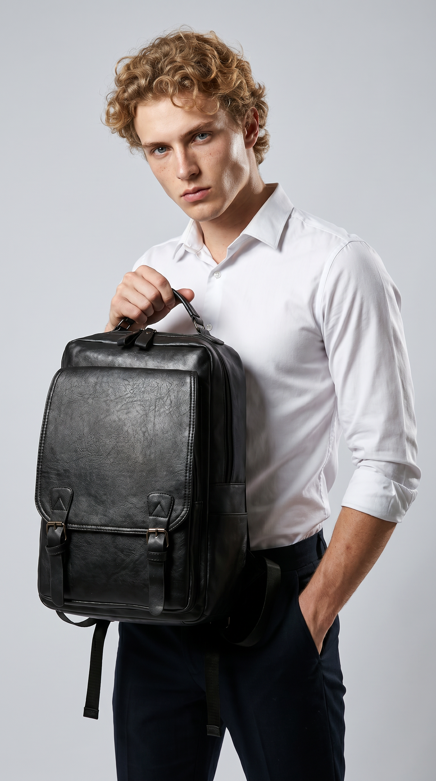 Mochila de Piel para Hombre - Commander