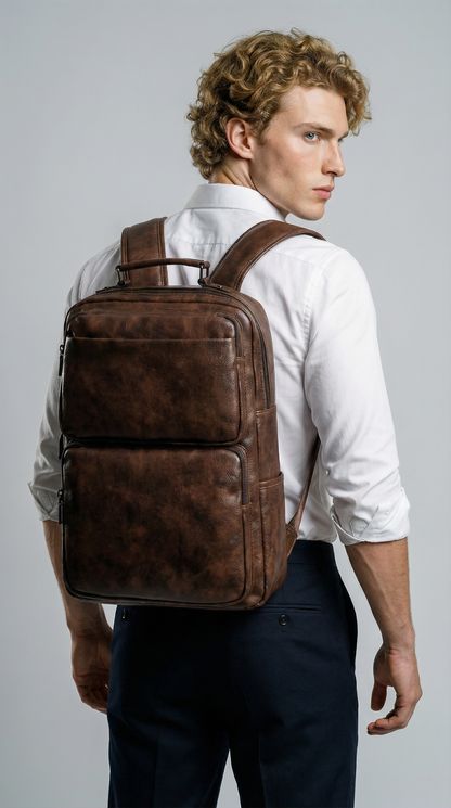 Mochila de Piel para Hombre - Job Style