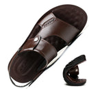 Sandália Masculina de Couro Legítimo - Leather Real