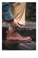Bota Masculina Resistente de Couro Legítimo - Max Leather