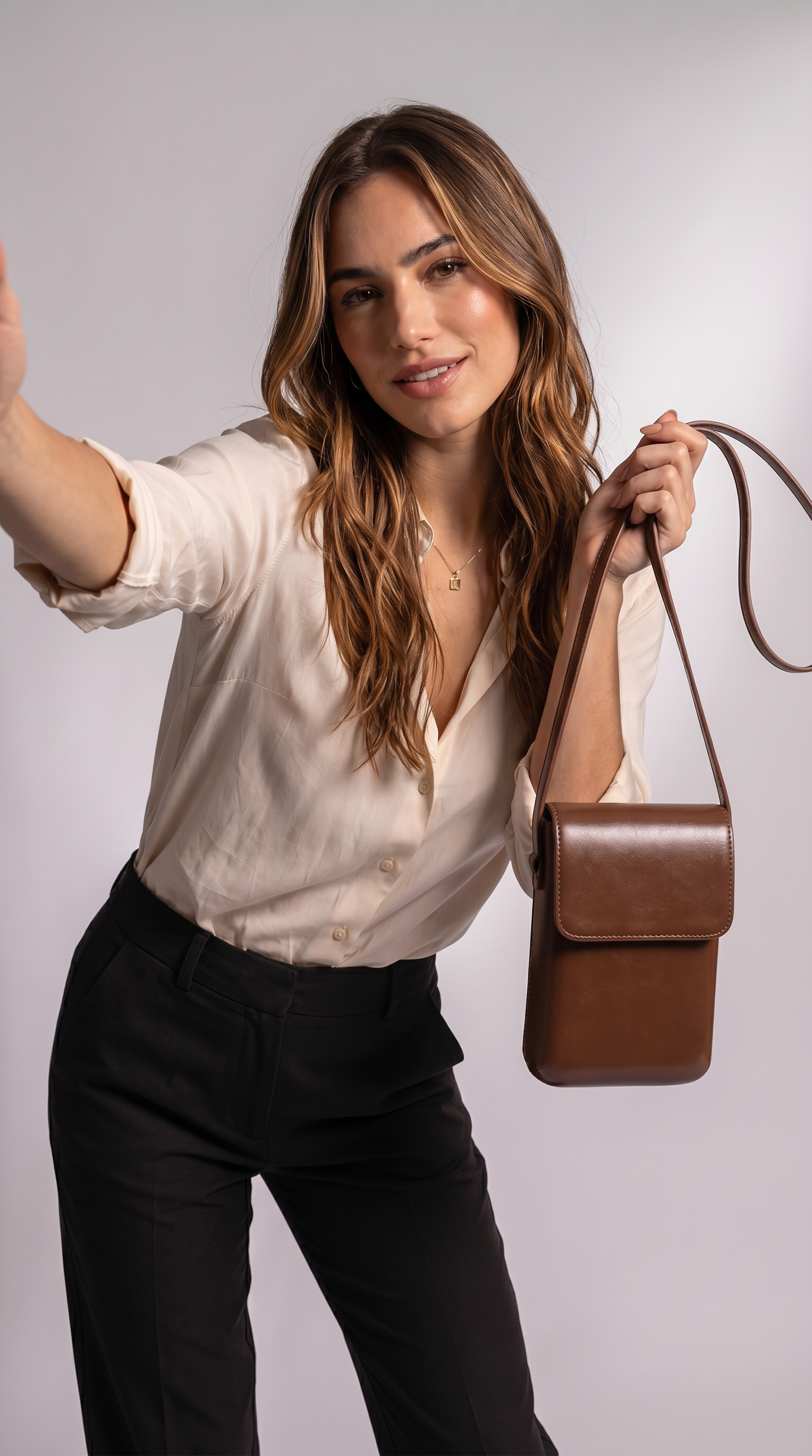 Bolso Bandolera de Piel para Mujer - Bella