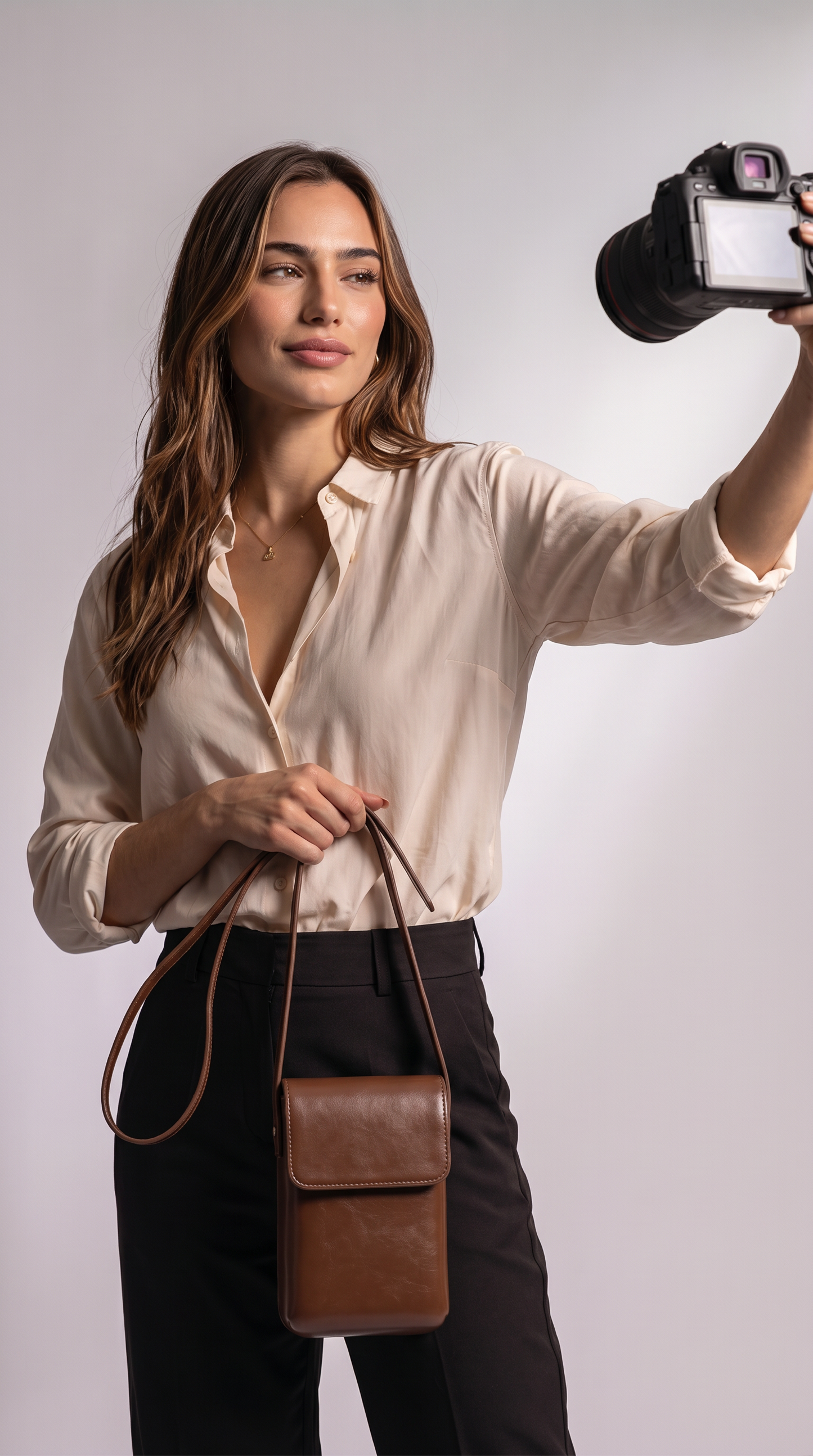 Bolso Bandolera de Piel para Mujer - Bella