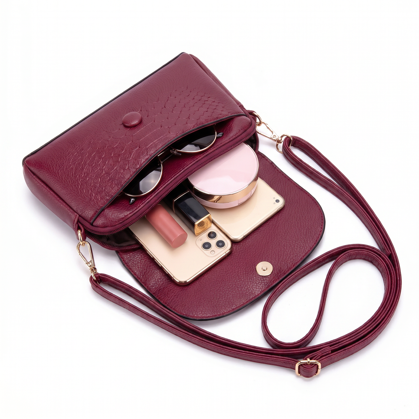 Bolso de Hombro de Piel para Mujer - Laura