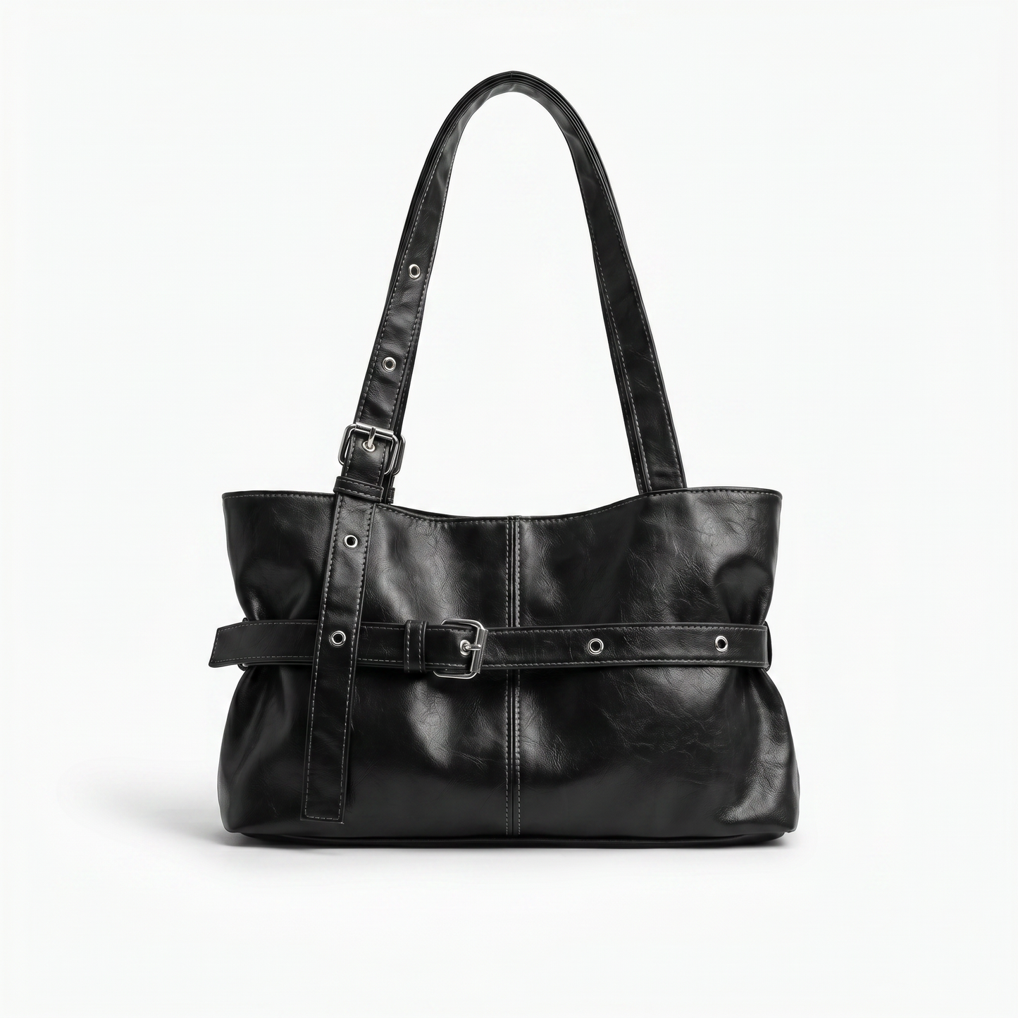 Bolso de Hombro de Piel para Mujer - Omega