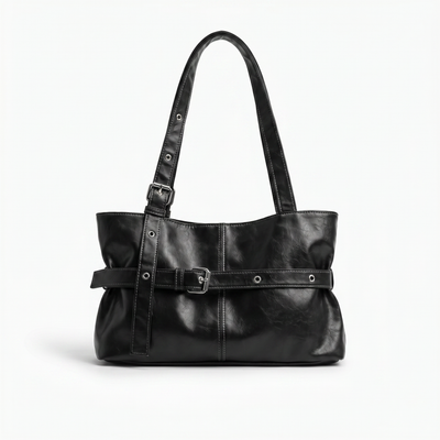 Bolso de Hombro de Piel para Mujer - Omega
