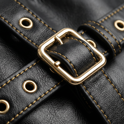 Bolso de Hombro de Piel para Mujer - Omega
