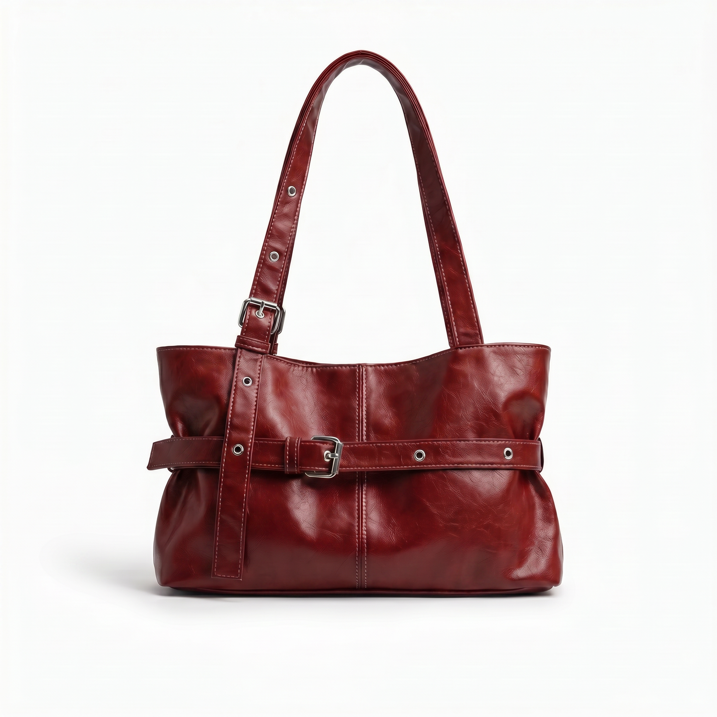 Bolso de Hombro de Piel para Mujer - Omega